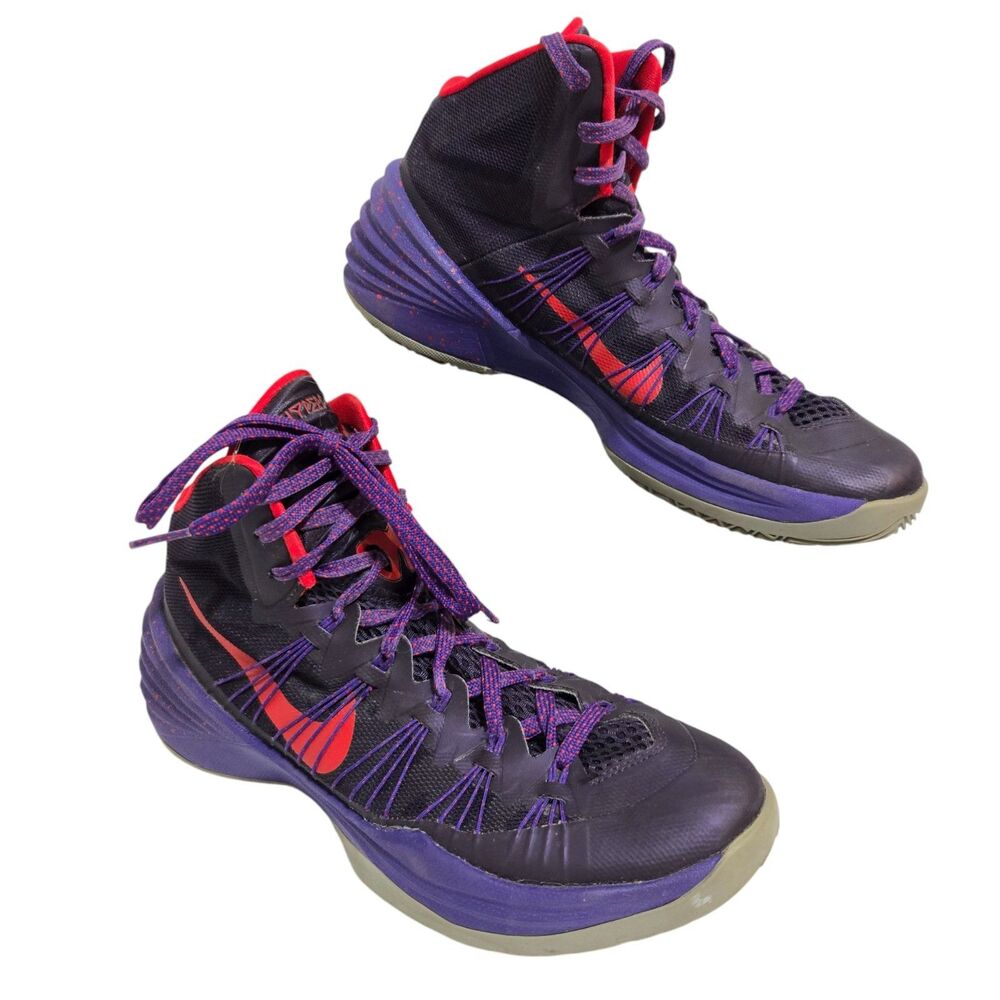 Nike Hyper Dunk Mens 8.5/42 Purple‎ Dynasty Raptors 599537-500 Basketball Shoes